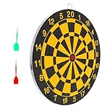 GRIRIW Wurfspielzeug Dartscheibe 10 Zoll mit 2 Sicherheits Dartpfeilen aus...