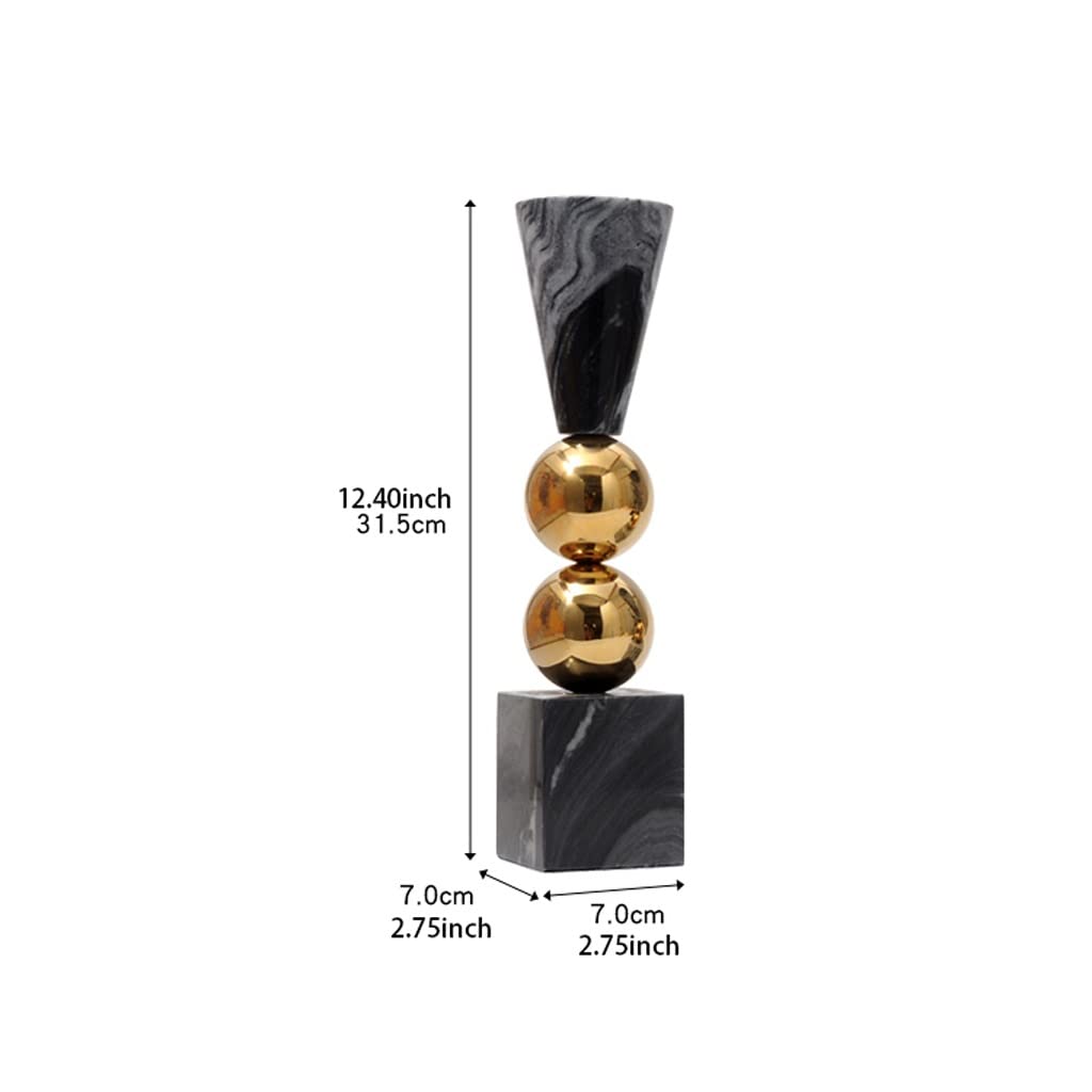 Inhaber von Candlestick Nordisch moderner Esstisch Marmor Kerzenhalter Kerzenkerzenhalter for Abendessen Wohnzimmer Küche Esszimmer (Color : A)