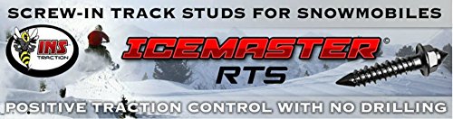 Tork INS Products ICE Masters Screw-in Studs for Snowmobiles, w/Tool- 3/4" Length, Improves Traction - 100-250 - 500 Count Packs (100)