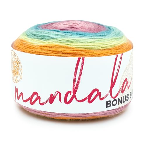 Image of Lion Brand Yarn Mandala Bonus Bundle Yarn, Yarn for Knitting, Crocheting, and Crafting, 1 Cake, Sasquatch