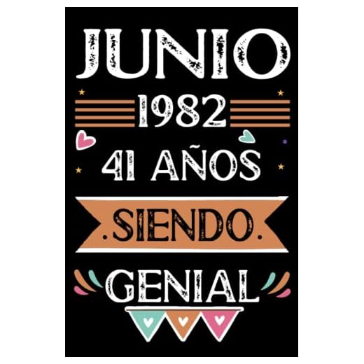 CUADERNO, Junio 1982, 41 Años Siendo Genial: Libro de visitas, cuaderno, 110 páginas de felicitaciones, idea de regalo, regalo Para la esposa, novia, mujer, La madre