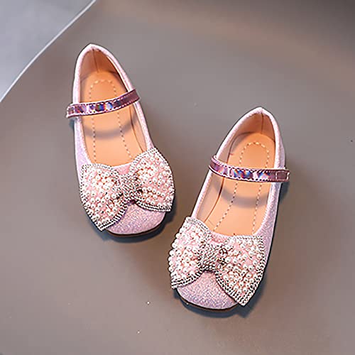 Baby Girls Dress Dance Shoes Sequins Pearl Bow Strap Glitter Sandals Kids Light Breathable Summer Non Slip Shoes3
