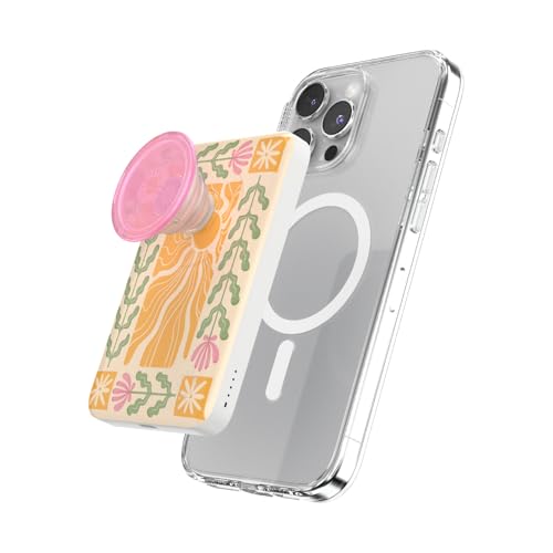 Image of PopSockets PowerPack for MagSafe, Portable Phone Charger, Magnetic Wireless Portable Charger, 5000mAh - Desert Mosaic