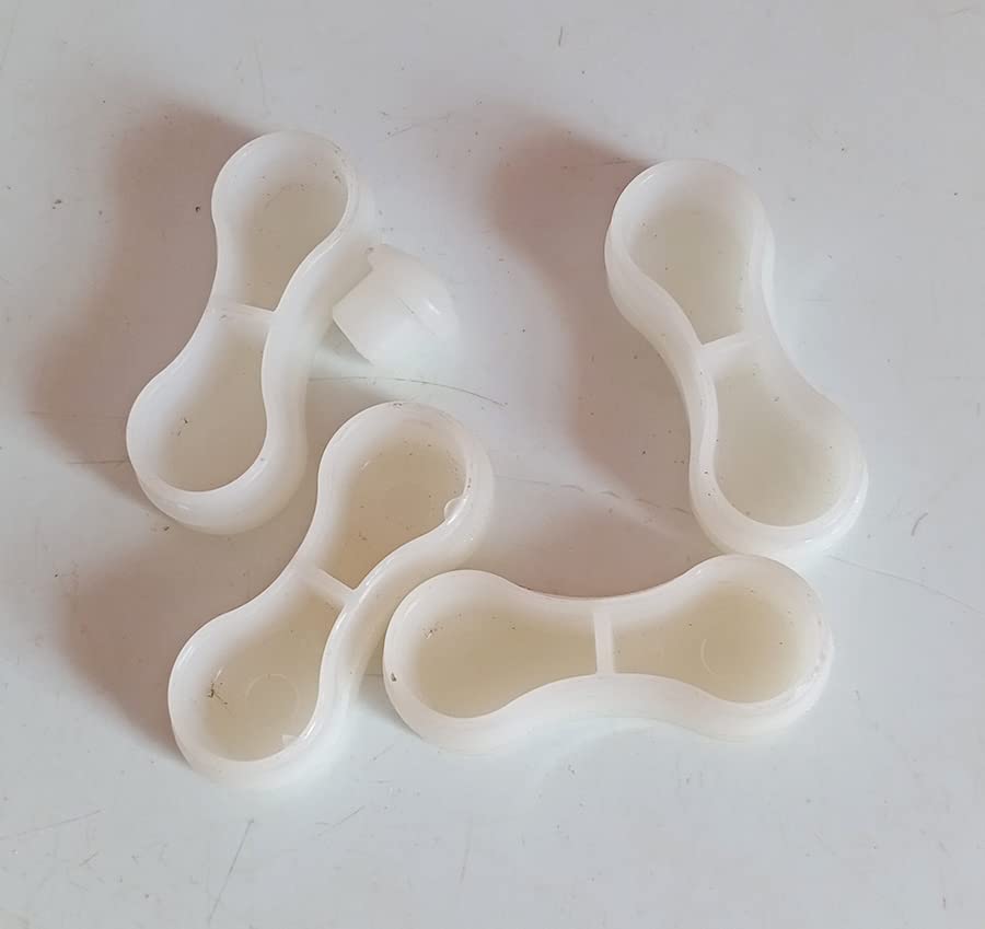 PVC Toilet Buffer (4 Pcs) Plastic (S Model)-image-3