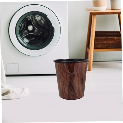 Caneca de basura rectangular marrón Holibanna miniatura 6