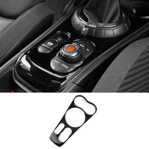 FDAIUN 車シフトレバー パネルカバー For BMW ミニ F60専用 センターコンソール パネルカバー 装飾 ABS 材料 おしゃれ カスタムドレスアップ mini F60 適用 内装パーツ インテリアパネル アクセサリー 左ハンドル車 (ブラック