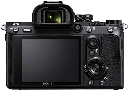 Sony Alpha 7 III | Full-Frame Mirrorless Camera ( Fast 0.02s AF, 5-axis in-body optical image stabilisation, 4K HLG, Large Battery Capacity ), Black