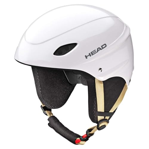 Casque de ski junior Head Rental blanc pour fille protecteur