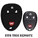 Keyless Entry Remote Car Key Fob Outer Shell Cover Soft Rubber Protective Case for Chevy GMC 15913421