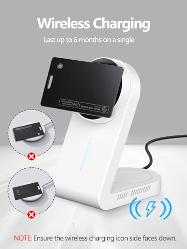 Image of Wallet Tracker Card for Apple & Android, Find My Credit Card Tracker for Wallet, Luggage, Rechargeable Tracking Card Works with Apple Find My & Google's Find Hub (for iOS & Android, 1 Pack)