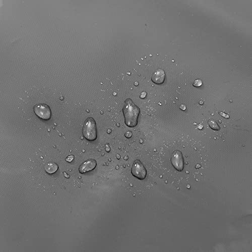 Image of Barossa Design Gray Shower Curtain Liner with 6 Magnets - Heavy Duty Waterproof PEVA Shower Liner for Bathroom, 72 inch x 72 inch Standard Size, Metal Grommets - Dark Gray, 72x72