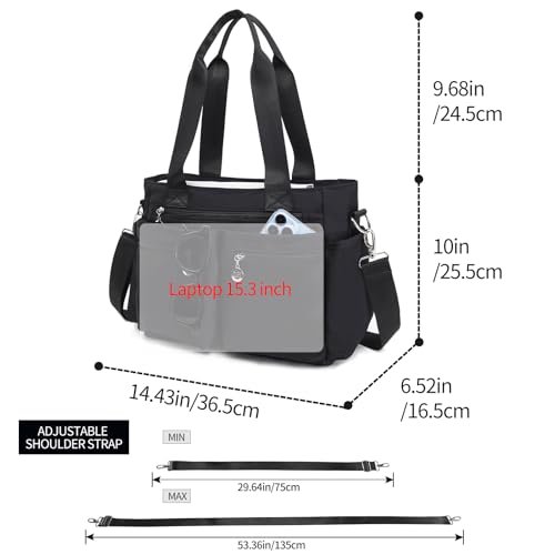 Large Tote Bag for Women, Waterproof Crossbody Purse With Multi Pockets, Shoulder Bag for Work3