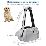 Ownpets Hundetragetasche, Hundetasche bis 11kg, Tragetuch Hund, Hundetasche mit verstellbarem Schultergurt und Fronttasche und Tasche Schulterpolster, 30 cm tief * 46,5 cm breit