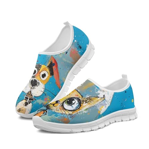 Image of Jeiento Cute Dog Women's Casual Slip On Shoes Loafers Sneakers for Women
