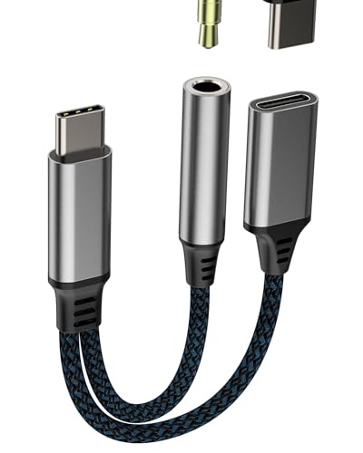 USB-C to 3.5mm�I�[�f�B�I�[�d�|�[�g�A�_�v�^�[�i2-in-1�j�Ή�iPhone 16 15�p �w�b�h�z���W���b�N�X�v���b�^�[ �Ή�iPad�p DAC AUX�X�e���I�C���z���P�[�u�� �Ή�apple Type-C�[�d �Ή�Samsung S24 