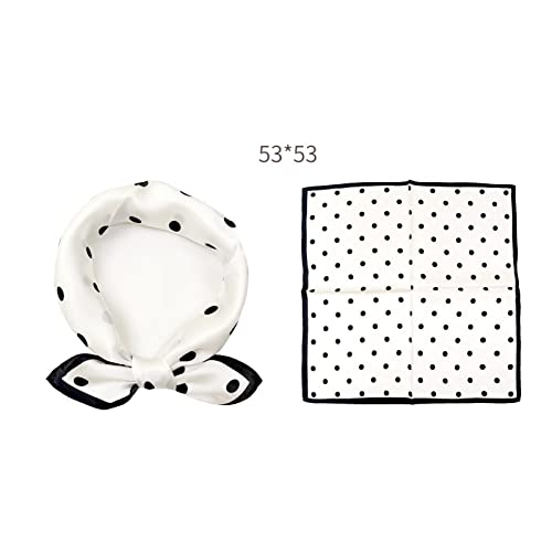 100% Mulberry Silk Scarfs for Women - 21" Lightweight Square Satin Head Scarf - Small Silk Hair Scarf for Sleeping2