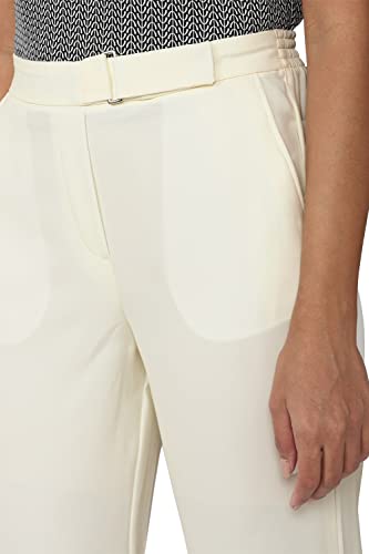 Image of Van Heusen Women High Rise Belted Formal Regular Fit Pants