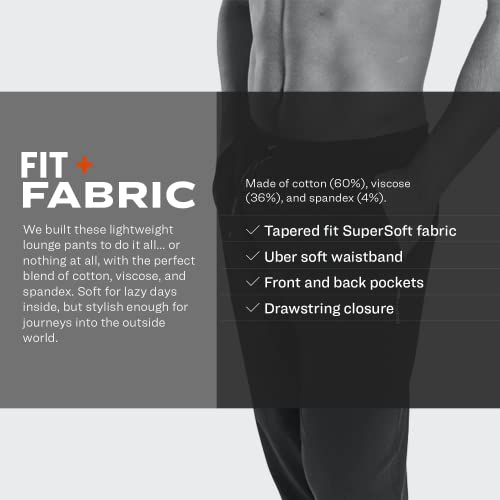 Pair of Thieves Men's Off Duty Tapered Super Soft Lounge Pants - Cotton Blend Joggers3