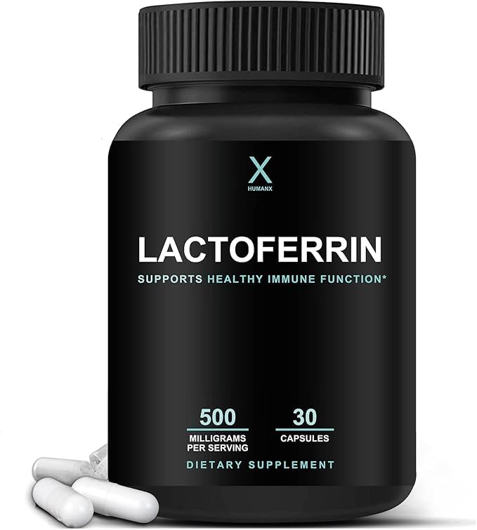 Evorina HUMANX Lactoferrin 500mg - Powerful Serving Size (Gluten Free, Non GMO, Soy Free Supplements) - A Component in Colostrum - USA Made, Supports Healthy Immunity, Iron Utilization & Absorption | High Strength Herbal Supplement | Clean Label Ayurvedic Wellness-image-9