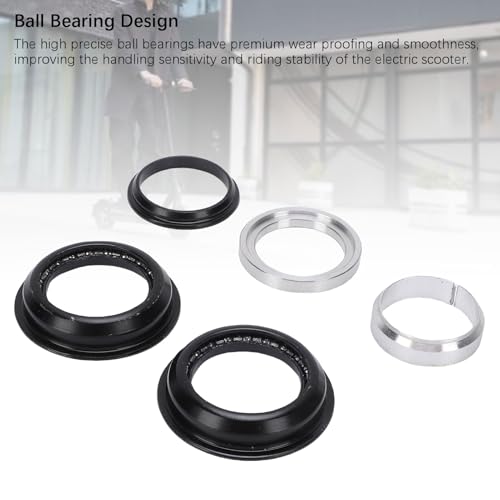 Scooter Lenkslager Kit f¨¹r Elektrische Roller Ersatzteile, Leichtmetallmaterial, Verschlei?fest, Glatte Kugel Design, Hochwertiges Lenklager Zubeh?r f¨¹r Stabilit?t und Langlebigkeit