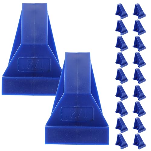 Kisangel Kit de Instalación de Suelos de Madera y Vinilo 20 Cuñas Espaciadoras de Doble Cabeza para Pisos Laminados, Herramientas Compactas para Montaje y Reparación de Suelos