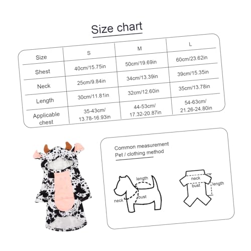 Disfraz para perro temática vaca talla L miniatura 2