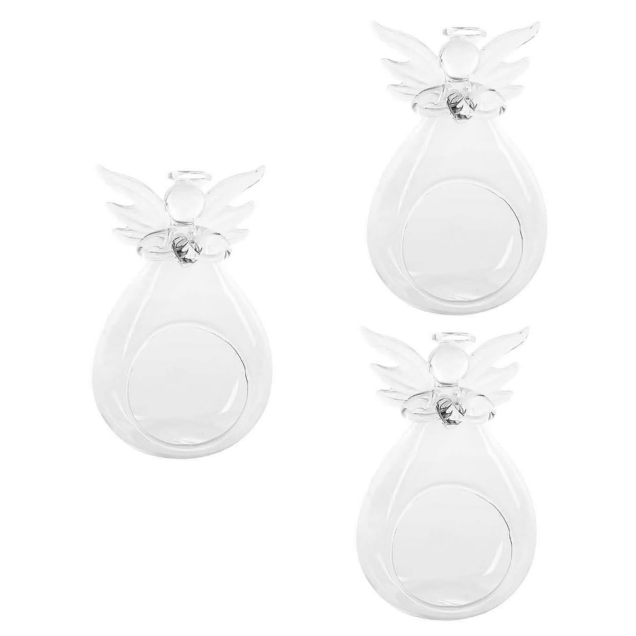 Bougeoir verre transparent cristal pour centre table mariage