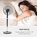 Klarstein Silent Storm Pedestal Fan • Oscillating and Adjustable Height • Quiet Operation • 12 Speed settings • Digital Remote Control • 5 Operation Modes • Black
