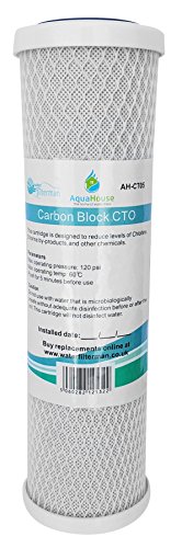AquaHouse 10" Carbon Block Water Filter Cartridge