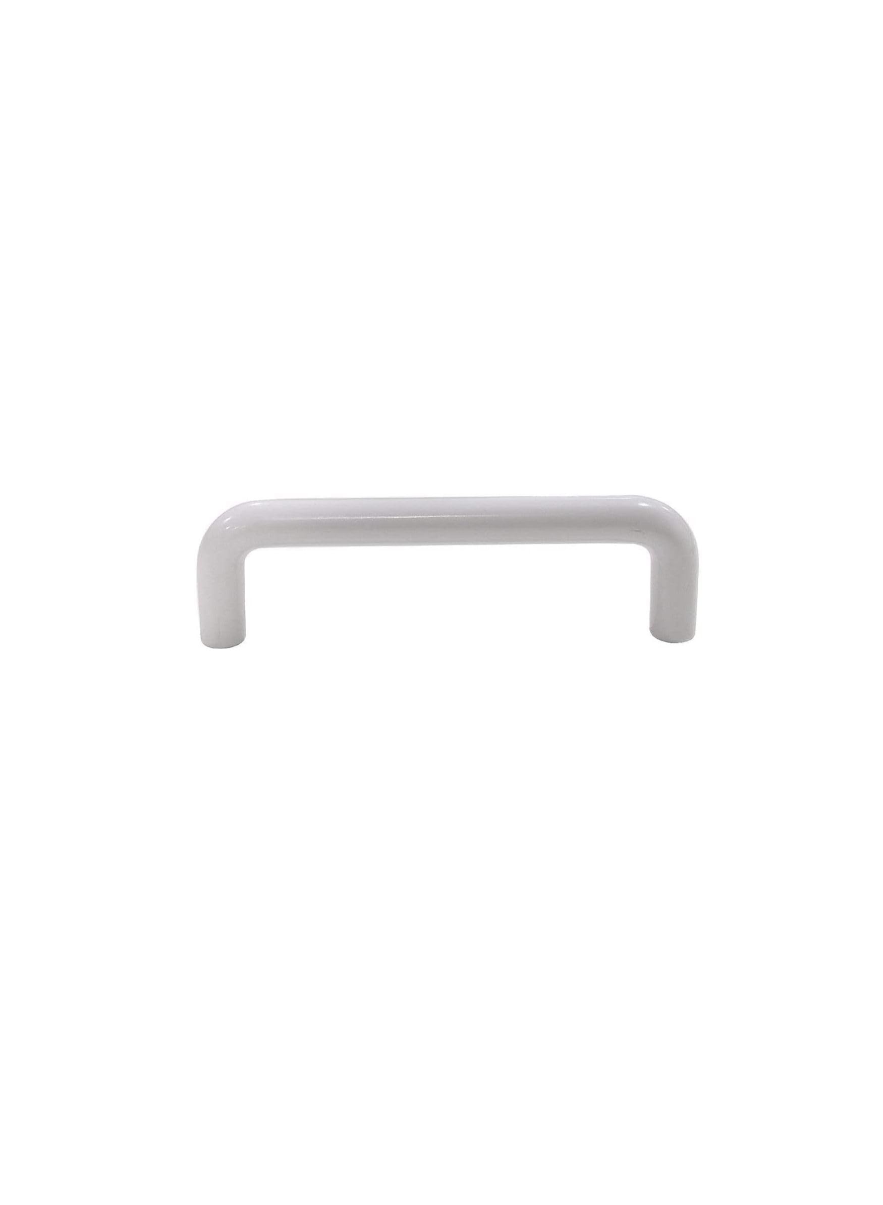 Robustline- Robustline White Plastic Cabinet Hardware Handle Pull 10 Pcs 96 Mm