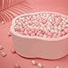 Heopeis Ball Pit Balls Crawl Balls Crush Proof Plastic Ball for Infant Ball Pit Children's Toy Balls Pearl Ocean Balls, 2.2inches,100Pcs (Pink/Pearl White)