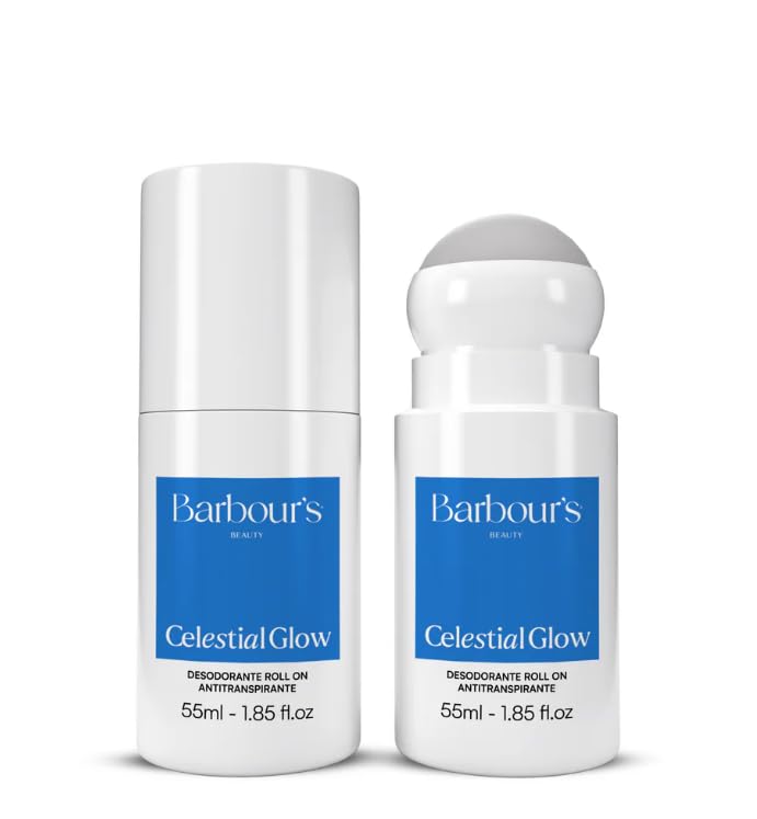 Barbour's Beauty Desodorante Roll On Antitranspirante Celestial Glow, 55 ml, 48 Horas de