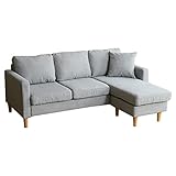 家具350 【カウチソファ】 ソファ ソファー 3人掛け l字 カウチ コーナー グレー 131013