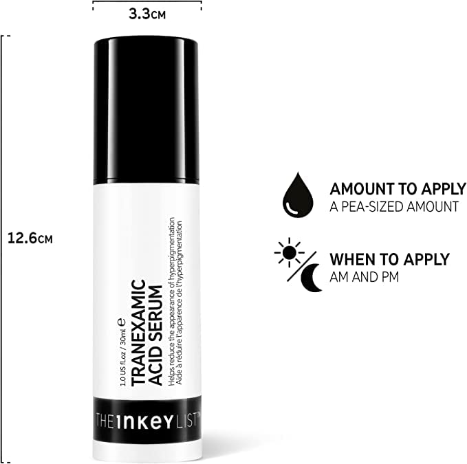 The INKEY List Serum with 2% Tranexamic Acid 30ml Targets Dark Spots Brightens Skin Fragrance Free Suitable for All Skin Types - Image 3