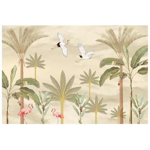 Image of PAPER PLANE DESIGN Exquisite Tropical Leaves and Nature Wall Mural Wallpaper. Full Wall Coverage. (Ds-13) (12 X 15 FEET, Non Woven Prime - Non Adhesive)
