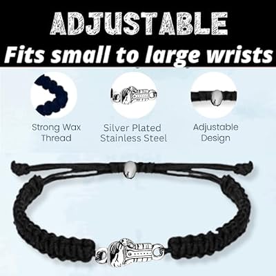 Sportybella Boxing Bracelet, Boxing Gifts, Adjustable Black Woven Cord with Silver Boxer Glove Charm, Boxing Lover Gift, Boxing Fight Fan Gifts