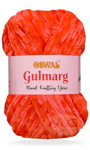 Image of M.G Chunky Velvet Yarn, Gulmarg 200 GMS - Best Used with Knitting and Crochet Needles - Wool Yarn for Knitting - R Art-BACF