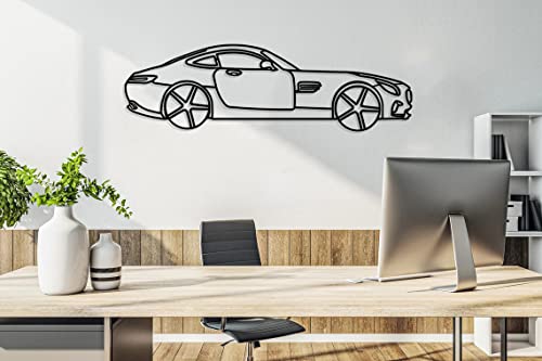 North Kaiser Car Metal Wall Art I Automotive Silhouette Wall Decor I Minimalist Wall Sculpture Decorations For Garage Man Cave Outdoor Bedroom (15.7'' X 4.7'' / 40 X 12 Cm) #TOP1