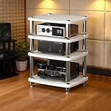 Design de stockage en couches : ce support audio dispose d'un système de stockage à plusieurs niveaux pour une niisation efficace. L'étagère ouverte permet un accès facile à votre équipement audio, assurant que votre home cinéma ou votre espace de musique reste propre, bien rangé et élégamment organisé. Idéal pour maximiser votre salon ou votre espace de divertissement tout en mettant en valeur votre équipement.