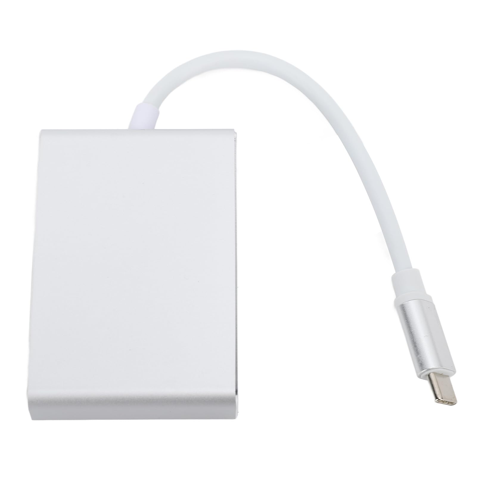 USB C Hub 5 w 1 typ C do USB Multi Port Adapter Rozdzielacz z interfejsem multimedialnym HD VGA USB 3.0 dla telefonu Srebrny laptop