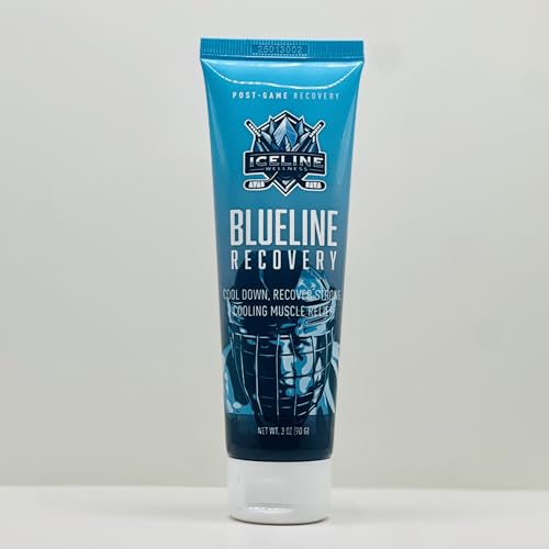 IceLine Wellness Blueline Recovery – Cooling Gel for Post-Game Muscle Refresh – 3 oz
