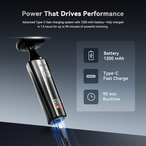 Image of Back Shaver for Men, 4-in-1 LED Display Electric Groin Hair Trimmer | Type-C, Safety Lock, IPX7 Wet /Dry Clippers, Rechargeable with Long Handle, MultiFunctional Back Trimmer for Men,(Cool Silver)