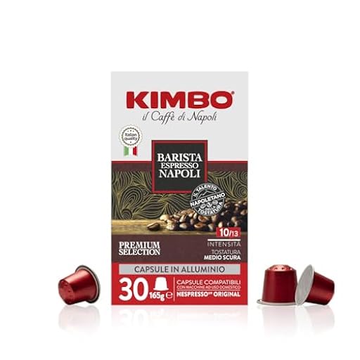 Kimbo Barista Espresso Napoli - Cápsulas de aluminio compatibles Nespresso Original - Lote de 30 unidades | Ya disponible en tu tienda friki favorita! En mundofriki.es!