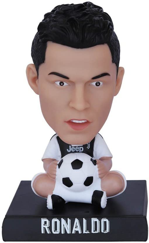 Cristiano Ronaldo Cr7 Bobble Head with Mobile Holder (Sh-1) Football Sports Action Figure Toys Collectible Showpiece for Car Dashboard | Office Workstation Desk | Table Top
