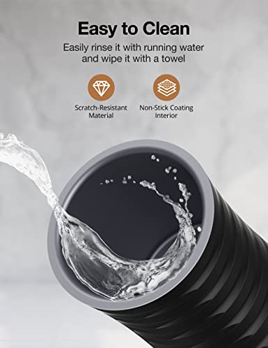 Ratrso Milk Frother, Electric Milk Steamer Soft Foam Maker With Two Whisks For Frothing And Heating Milk, 4 In 1 Multifunction For Hot & Cold Froth, Automatic Off & Easy Cleaning,Silent Operation #TOP4