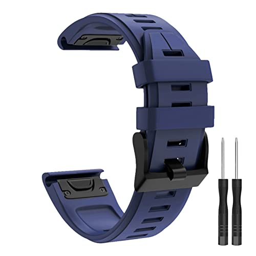 26mm Width Strap for Garmin Fenix 7X 6X 5X,Quick Fit Watch Strap Compatible with Garmin Fenix 6X pro/5X Plus/Fenix 3, Stainless Steel