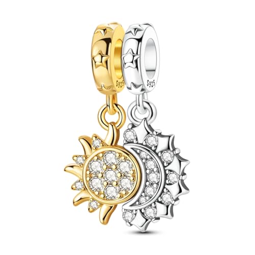 Image of 925 Sterling Silver Charms,Hypoallergenic Beads,Compatible with Pandora Bracelets and Necklaces,Women Holiday Gift Pendants