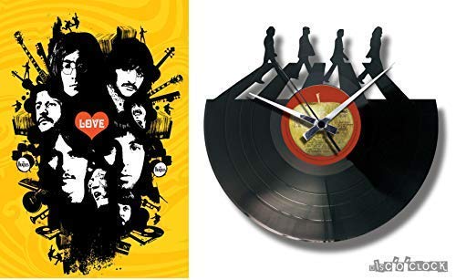 DISCOCLOCK - Orologio in vinile SILENZIOSO e PERSONALIZZABILE - MUSICA MAESTRO - IDEA REGALO DISCO VINILE PER MUSICISTI, SALA MUSICA E PRODUTTORI