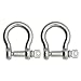 Extreme Max 3006.8303.2 BoatTector Stainless Steel Bow Shackle - 3/4", 2-Pack