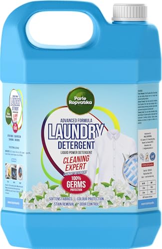 Image of Liquid Laundry Detergent 5 Liter Refill, Designed for Tough Stain Removal on Laundry in Washing Machines (1, Blue 5 Liter)